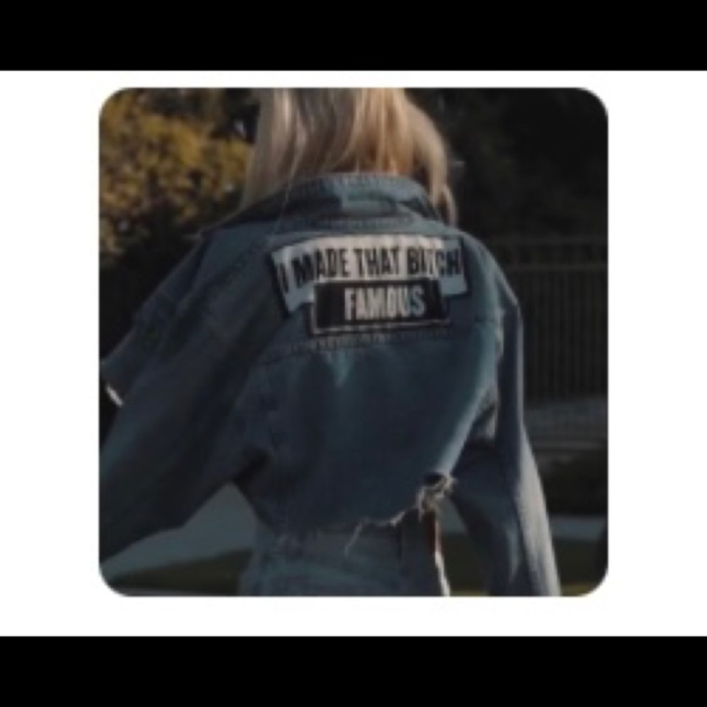 Denim crop jacket
